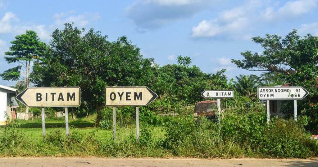 La ville d'Oyem au Gabon