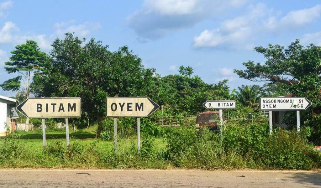 La ville d'Oyem au Gabon