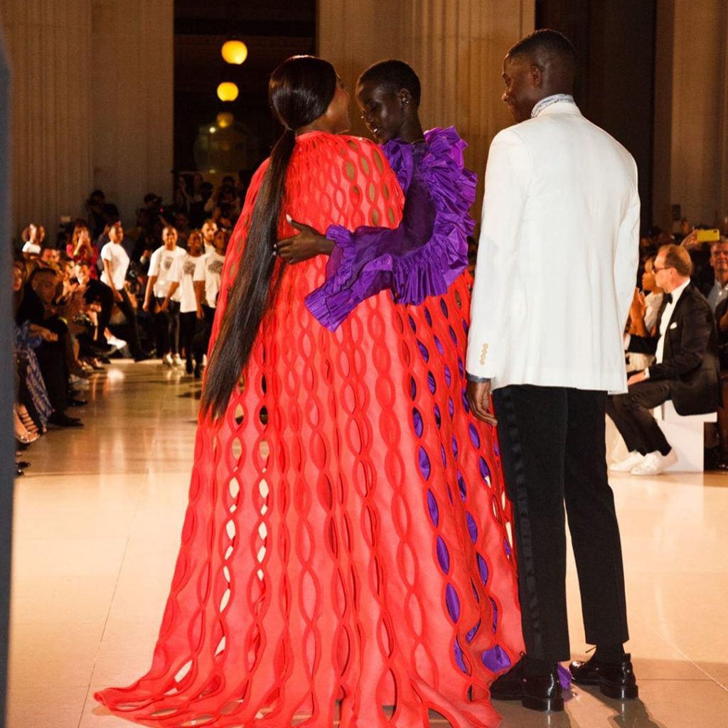 DZALEU.COM : African Lifestyle Magazine - Black celebrities : Naomi Campbell & Adut Akech (Fashion For Relief Show, London)