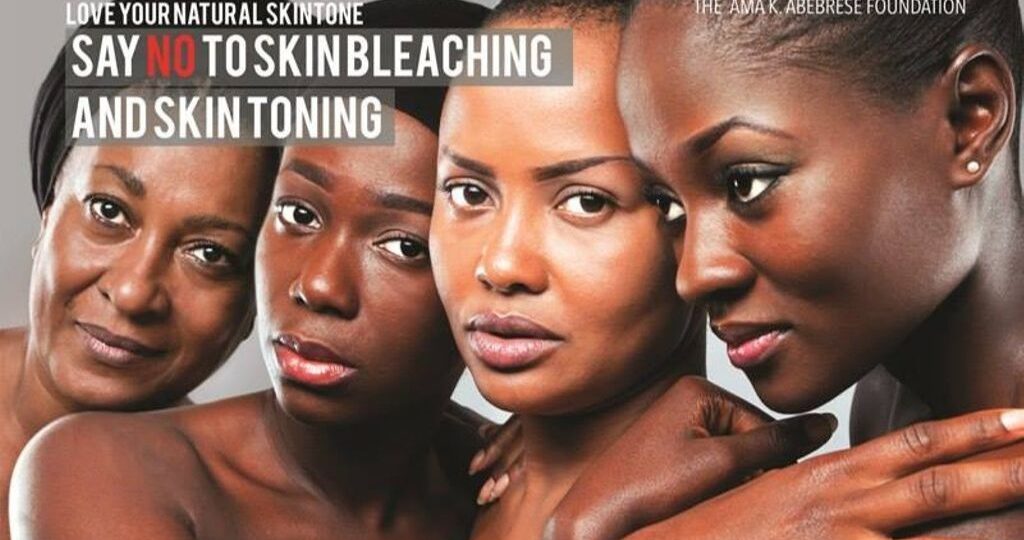 La campagne "Say NO To Skin Bleaching And Skin Toning" de l'actrice Ama K. Abebrese (Ghana)