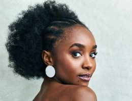 Idée coiffure : l'afro-nattes de Kiki Layne, actrice