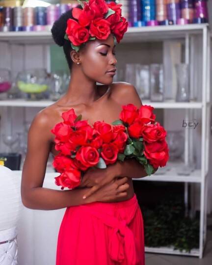 Miss Cameroun 2020 Audrey Nabila Monkam en cheveux naturels