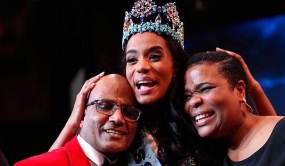 Miss World 2019, Toni-Ann Singh (Jamaïque) et ses parents