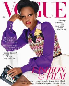 Lupita Nyong'o en couverture de dans Vogue British Février 2020