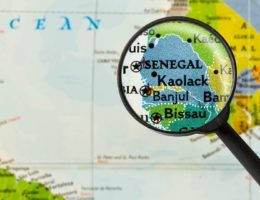 Carte du Sénégal pays de l'Afrique de l'Ouest