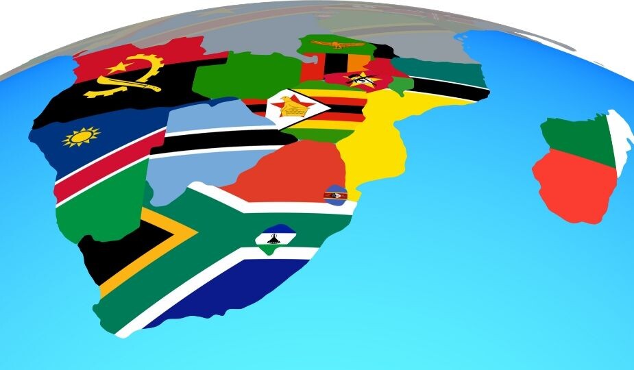 Afrique australe carte