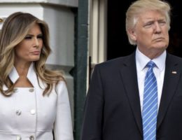 Donald Trump, président des États-Unis et sa femme Melania Trump