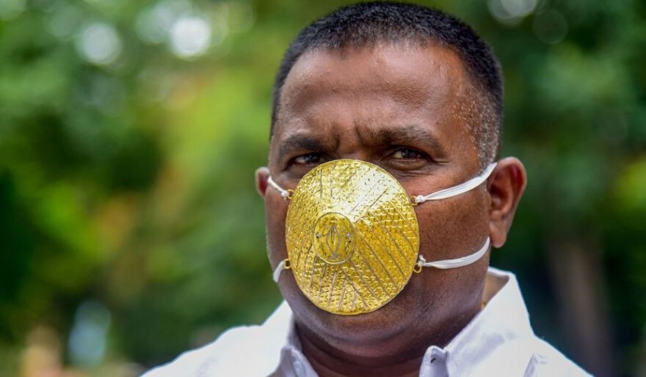 Un masque en or pour se protéger du coronavirus