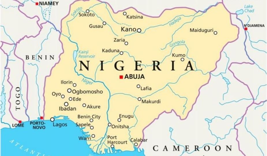 nigeria carte map