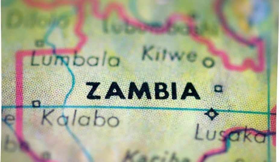 zambie zambia map carte